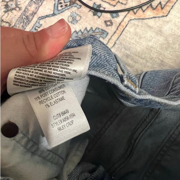 AGOLDE Riley Crop Straight Leg Denim Jeans Size 27 - Picture 5 of 7